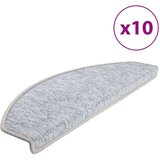  Otirači za stepenice 10 kom 65x24x4 cm svjetlosivi | shoptok.hr