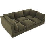 Makamii Kaki zelena sedežna garnitura 255 cm Manao – | Shoptok.si