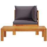  2-dijelni set vrtnih sofa s jastucima masivno bagremovo drvo | shoptok.hr