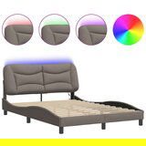  The Living Store Posteljni okvir z LED lučkami taupe 120x200 cm tkanina - Posteljni Okvir, (21497815) | Shoptok.si