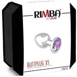 Rimba XS - kovinski analni dildo vijolične barve (srebrn) | Shoptok.si