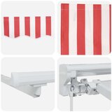  Ručno sklopiva tenda Crvena i bijela 4 5 × 3 m | shoptok.hr