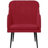  Fotelj vinsko rdeč 63x76x80 cm žamet, (20929518) | Shoptok.si