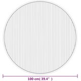  Okrugli tepih crni 100 cm bambus - Crna 100 cm | shoptok.hr