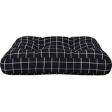  Jastuk za palete crni karirani 58x58x10 cm od tkanine Oxford | shoptok.hr