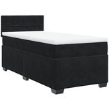 The Living Store Box spring postelja z vzmetnico črn 90x190 cm žamet - Box Spring Postelja, (21489100) | Shoptok.si