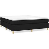  Krevet s oprugama i madracem crni 180x200 cm od tkanine | shoptok.hr