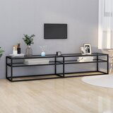 Maison Chic TV omarica - TV enota - Televizijska omarica prozorna 200x40x40,5 cm kaljeno steklo, (21699268) | Shoptok.si