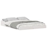  Krevetna konstrukcija Bijelo 140 x 190 cm Masivna borovina | shoptok.hr