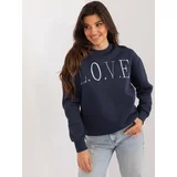 Fashion Hunters Sweatshirt in navy blue with colorful lettering