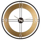 WALLXPERT dekorativni metalni zidni sat metal wall clock gold black | ePonuda.com