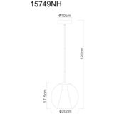 Globo viseča svetilka barry 20/120 cm E27 | Shoptok.si