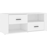 TV omarica bela 100x35x40 cm inženirski les, (20730172) | Shoptok.si