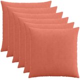  Presvlaka za jastuk 6 pcs HEERLEN Crvena narančasta 55 x 55 cm Slike