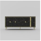 Hanah home komoda brice black marble gold