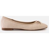 Gemre Beige ballerinas with a bow and leather insole Rosaly | shoptok.hr