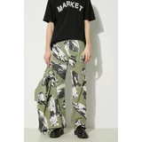 Market Pamučne hlače Talus Work Pants boja: zelena, ravni kroj, 388001157