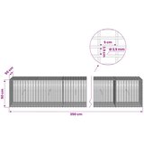  Gabion s žicom debljine 3,5 mm i mrežom 5x2,5 cm 350x50x50 cm | shoptok.hr