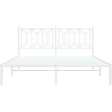 vidaXL Metalni okvir za krevet s uzglavljem bijeli 160x200 cm | shoptok.hr
