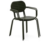 Kave Home Tamno zelena metalna vrtna stolica Brai – | shoptok.hr