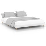 Maison Chic Posteljni okvir - Dvoposteljna postelja - Zakonska postelja bel 200x200 cm inženirski les-J2997, (21769396) | Shoptok.si