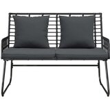  Vrtna klupa Crna i antracit poliratan | shoptok.hr