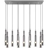 Trio Select LED viseča svetilka v srebrni barvi s steklenim senčnikom Lucent – Cene