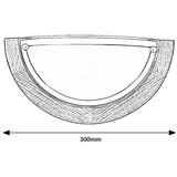  Brilagi - Zidna lampa ORBIS 1xE27/60W/230V 30 cm borovina | Eponuda.com