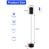  immax neo 07219L - led prigušiva lustr dormine 6W/230V mat crna tuya + daljinski upravljač | Eponuda.com