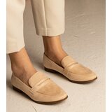 Gemre Beige Women's Classic Loafers Nageri | shoptok.hr