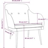  Fotelj vinsko rdeč 63x76x80 cm blago, (20701740) | Shoptok.si