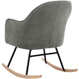  Gugalni stol siv žamet | Shoptok.si