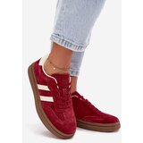 EVENTO Women's Suede Sneakers on Platform Bordeaux Sylviona | shoptok.hr