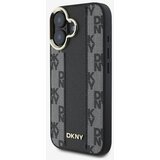 Dkny PU Leather Checkered Pattern Magsafe iPhone 16 Plus Black Ovitek za telefon Vijolična | Shoptok.si