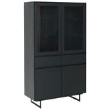 Furnhouse Vitrina Tokio z LED lučjo črni hrast, (21141099) | Shoptok.si
