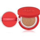 MISSHA Velvet Finish Cushion dolgoobstojni tekoči puder v gobici SPF 50+ odtenek #23 Neutral Medium Beige 15 g Cene