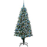 vidaXL Umjetno božićno drvce Zelena 180 cm PVC i Čelik i Plastika | shoptok.hr