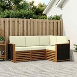  Setovi sofa s jastukom 4 pcs Čvrsto drvo akacije | shoptok.hr