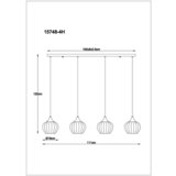 Globo VISEČA SVETILKA SANDER 111/18/120 cm E27 | Shoptok.si