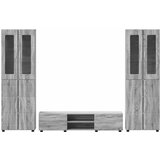  Set TV komoda FLORIN 3 kom. Siva Sonoma Konstruirano drvo | shoptok.hr