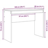  Stol Betonski sivi 100 x 40 x 76 cm | shoptok.hr