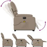 vidaXL Električni masažni naslonjač na podizanje boja cappuccina | shoptok.hr
