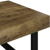  Stolić za kavu tamnosmeđi i crni 120 x 60 x 40 cm MDF i željezo | shoptok.hr