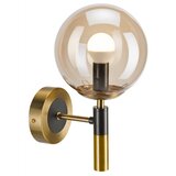  Zidna svetiljka ROLLO 1xE14/5W/230V zlatna/zadimljeno bež | Eponuda.com