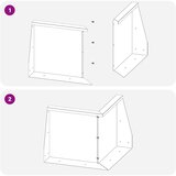  Zid za zadržavanje 50 x 50 x 40 cm Nehrđajući čelik Srebrna | shoptok.hr
