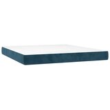  box spring s madracem LED tamnoplavi 180x200 cm baršun | shoptok.hr
