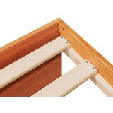  Dnevna postelja z vzmetnico vošč. rjava 90x200 cm borovina, (21793074) | Shoptok.si