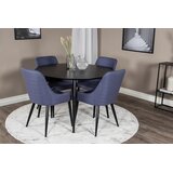 Venture Home Plaza blagovaonska stolica s rukohvatima, plava, set od 2 Slike
