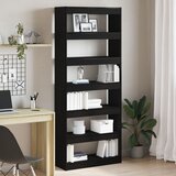 vidaXL Crna polica za knjige Crna MDF 80 x 30 x 198 cm Polica | shoptok.hr