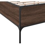  Okvir kreveta boja hrasta 120x200 cm konstruirano drvo i metal | shoptok.hr